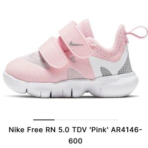 Nike Free RN 5.0‎ TDV 'Pink' AR4146-600 size 7c